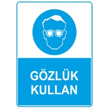 Renkli Reklam Gözlük Kullan Levhası (Sac Malzeme)