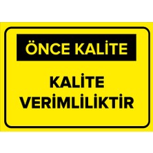 Renkli Reklam Kalite Özendir Levhası (Sac Malzeme)