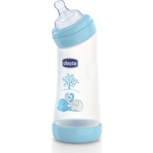 Chicco Eğimli Biberon 250 ml - Mavi