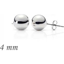 KENPAZAR Gumush Gümüş Top Küpe