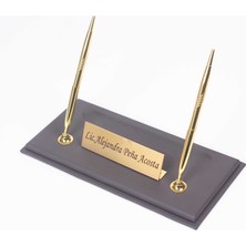 Güner Ofis Deri Masaüstü Seti İsimliği Gri