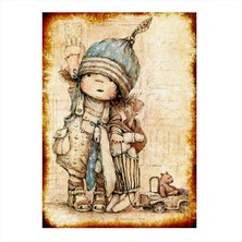 Cakasepetim Ahşap Tablo Mektuptaki Kız Çocuğu 1