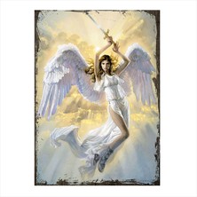 Cakasepetim Ahşap Tablo Kılıçlı Melek 2