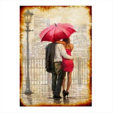 Cakasepetim Ahşap Tablo Yağmurdaki Segililer 1