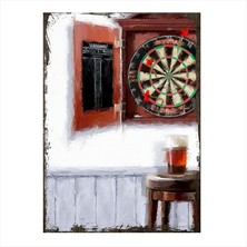 Cakasepetim Ahşap Tablo dart tablosu