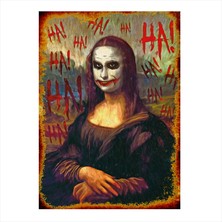 Cakasepetim Ahşap Tablo Mona Lisa Joker