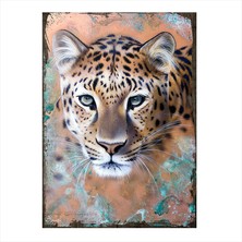 Cakasepetim Ahşap Tablo leopar