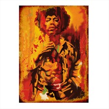 Cakasepetim Ahşap Tablo Jimi Hendrix
