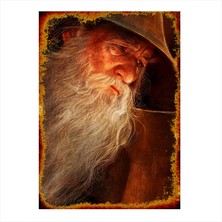 Cakasepetim Ahşap Tablo Yüzüklerin Efendisi Gadalf