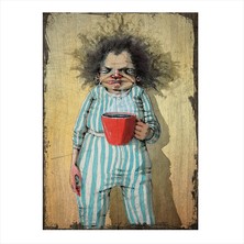 Cakasepetim Ahşap Tablo sabah kahvesi