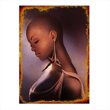 Cakasepetim Ahşap Tablo Modern Sanat Kadın 1