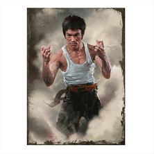 Cakasepetim Ahşap Tablo Bruce Lee