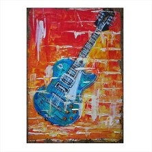 Cakasepetim Ahşap Tablo gitar resmi