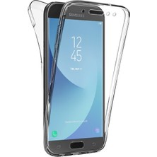 Ehr. Samsung Galaxy J3 Pro J330 Ultra Lüx Ön Arka Full Koruma 360 Clear Şeffaf Kılıf