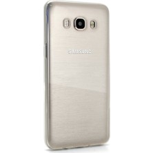 Ehr. Samsung Galaxy J5 2016 Ultra Lüx Soft Şeffaf Silikon Kılıf + Ekran Koruyucu Cam