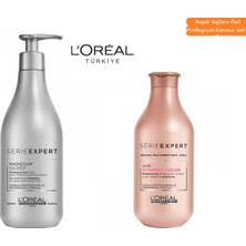 L'Oréal Professionnel Expert Silver Şampuan 500 ml ( Mor Şampuan ) + Vitamıno Color 300 ml Özel Set
