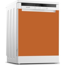 Tilki Dünyası Bulaşık Makinesi Kapak Kaplama Sticker 548 Fındık Kabuğu