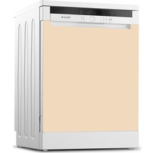 Tilki Dünyası Bulaşık Makinesi Kapak Kaplama Sticker 542 Fildişi