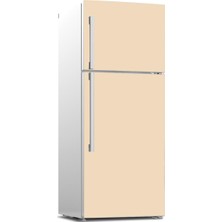 Tilki Dünyası Buzdolabı Ön Yüz Kapak Kaplama Sticker 542 Fildişi