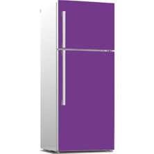 Tilki Dünyası Buzdolabı Ön Yüz Kapak Kaplama Sticker 522 Menekşe