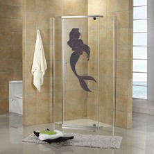 Tilki Dünyası Deniz Kızı Duşakabin ve Banyo Sticker