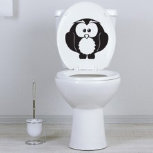 Tilki Dünyası Sevimli Baykuş Klozet Kapağı ve Banyo Sticker
