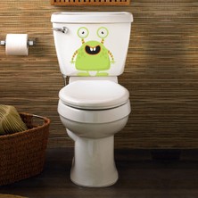 Tilki Dünyası Green Monster Klozet Kapağı ve Banyo Sticker