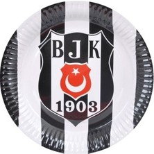 Süsle Bebek ve Parti Beşiktaş - Tabak - 23,00 cm - 8 Adet