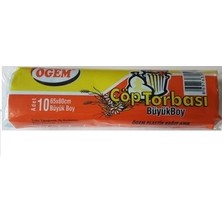 Ögem Büyük Boy Çöp Torbası 65x80 cm10 Lu Rulo x 10 Paket = 100 Adet Mavi