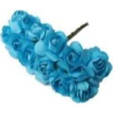 Miray Süs Gül Kağıttan Küçük Mavi 144 Adet