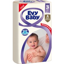 Evy Baby Bebek Bezi 3 Beden Midi Jumbo Paket 45 Adet