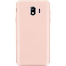 Gpack Samsung Galaxy J4 Kılıf Premier Silikon + Nano Glass Koruyucu Bronz