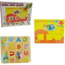 Piramigo Okul Öncesi Ahşap İngilizce Kelime Oyunu Spell And Learn Puzzle