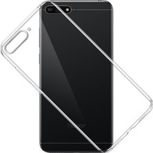 Gpack Huawei Y6 2018 Kılıf 0.2 mm Silikon İnce Arka Kapak Şeffaf