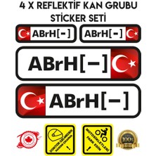Çınar Extreme TR AB rH - Reflektif Kan Grubu Seti Sticker