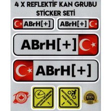 Çınar Extreme TR AB rH + Reflektif Kan Grubu Seti Sticker