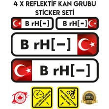 Çınar Extreme TR B rH - Reflektif Kan Grubu Seti Sticker