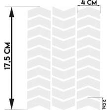 Çınar Extreme Ok Şeklinde Reflektif Beyaz Sticker