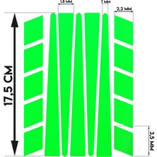 Çınar Extreme Şerit Şeklinde Floresan Yeşil Sticker
