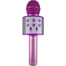 Mucosan Ws-858 Profesyonel Ses Kaydı Yapabilen Eğlenceli Karaoke Mikrofon Ws858 Pembe