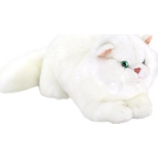 Animals Of The World Yatan Beyaz Kedi Peluş Oyuncak 34 cm