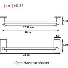 Deltahome inox Havluluk Paslanmaz Çelik Askılık 40CM -- SS304