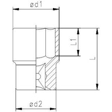 Elta 1115 1/2'' Lokma Anahtar 10 mm