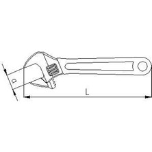 Elta 0601 Kurbağacık Anahtar 12'' 34 mm