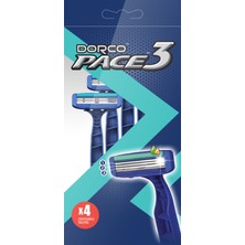 Dorco Pace 3 Kullan-At Tıraş Bıçağı (4'lü)