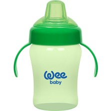 Wee Baby Colurful Akıtmaz Kulplu Bardak 240 ml (Antikolik) - Yeşil