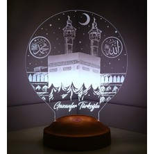 Kabe Tasarımlı Dini Hediye Led Lamba, İslami Hediyelik, Işıklı Ramazan Hediyesi, Kabe Temalı Ramazan Dekoru