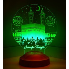 Kabe Tasarımlı Dini Hediye Led Lamba, İslami Hediyelik, Işıklı Ramazan Hediyesi, Kabe Temalı Ramazan Dekoru