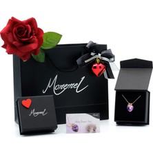 Monemel Swarovski Taşlı Kelebek Kolye (Altın Kaplama)