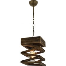 Avonni AV-1685-M7 Eskitme Kaplama Modern Avize E27 Metal Ahşap H: 70 cm, Ø: 21 cm